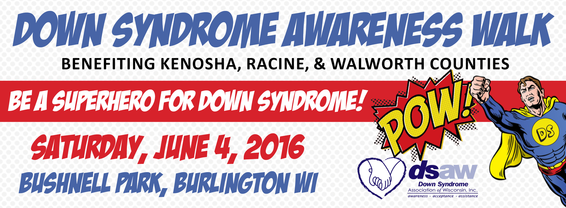 3rd Annual Down Syndrome Awareness Walk benefiting Kenosha, Racine, & Walworth Counties